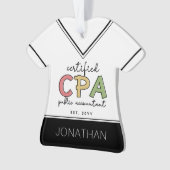 Gepersonaliseerde CPA Certified Public Accountant- Ornament (voorkant)