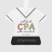 Gepersonaliseerde CPA Certified Public Accountant- Ornament (voorkant)