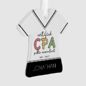 Gepersonaliseerde CPA Certified Public Accountant- Ornament (voorkant)