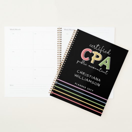 Gepersonaliseerde CPA Certified Public Accountant  Planner (Display)