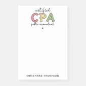 Gepersonaliseerde CPA Certified Public Accountant- Post-it® Notes (Voorkant)