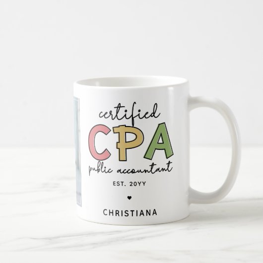 Gepersonaliseerde CPA gecertificeerde Public Accou Koffiemok (Rechts)