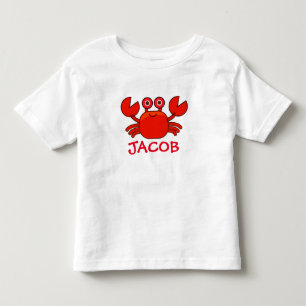 Gepersonaliseerde Crab T-shirt voor Baby of Kinder