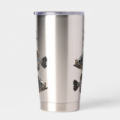 Gepersonaliseerde Crappie Vissende visser Monogram Geïsoleerde Drinkbeker (Rechts)