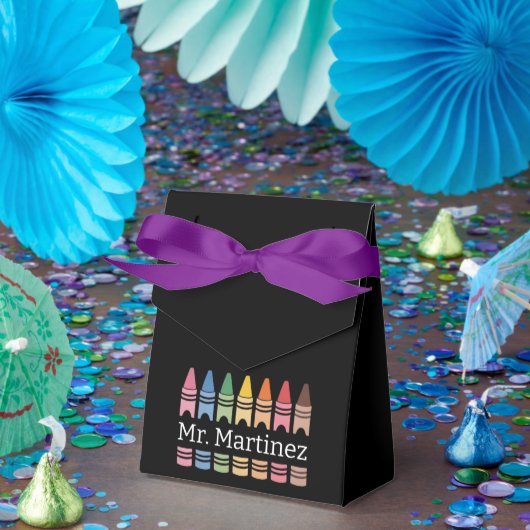 Gepersonaliseerde Crayon Leraar Naam Schattigee Ba Bedankdoosjes (Feest)