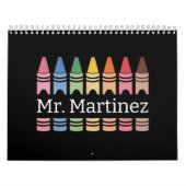 Gepersonaliseerde Crayon Leraar Naam Schattigee Ba Kalender (Hoes)