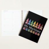 Gepersonaliseerde Crayon Leraar Naam Schattigee Ba Planner (Display)