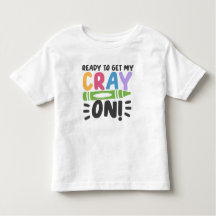 Gepersonaliseerde Crayon Pre-K Peuter Shirt