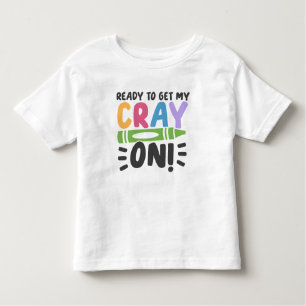 Gepersonaliseerde Crayon Pre-K Peuter Shirt