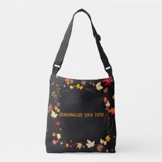Gepersonaliseerde "Crazy for Herfst" Cross Body Ba Crossbody Tas