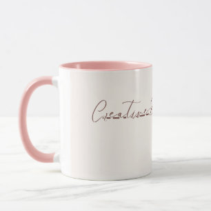 Gepersonaliseerde Creative Brain Mok - Roze Binnen