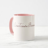 Gepersonaliseerde Creative Brain Mok - Roze Binnen (Voorkant links)