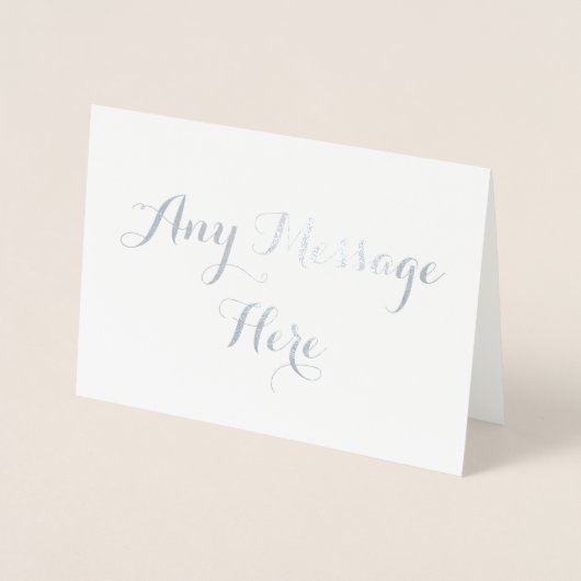 Gepersonaliseerde creëer uw eigen echte folie elke folie kaarten (Voorkant)