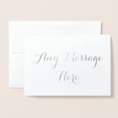 Gepersonaliseerde creëer uw eigen echte folie elke folie kaarten (Voorkant met envelop)