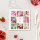 Gepersonaliseerde Creëer Uw eigen fotocollage Servet (Insitu)