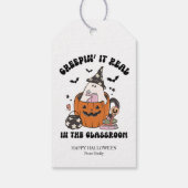 Gepersonaliseerde Creepin' It Real in de Klas Cadeaulabel (Achterkant)