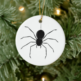 Gepersonaliseerde Creepy Spider Halloween Tree Orn Keramisch Ornament