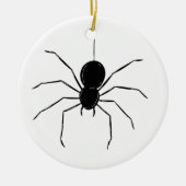 Gepersonaliseerde Creepy Spider Halloween Tree Orn Keramisch Ornament (Voorkant)