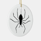 Gepersonaliseerde Creepy Spider Halloween Tree Orn Keramisch Ornament (Rechts)