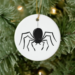Gepersonaliseerde Creepy Spider Halloween Tree Orn Keramisch Ornament