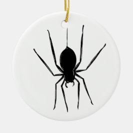 Gepersonaliseerde Creepy Spider Halloween Tree Orn Keramisch Ornament