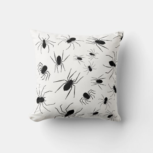 Gepersonaliseerde Creepy Spiders Halloween Cushion Kussen (Voorkant)