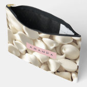 Gepersonaliseerde Crème Witte Chocolade Snoepjes Etui (Open)