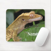 Gepersonaliseerde Crested Gecko Pet Lizard Muismat (Met muis)