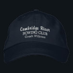 Gepersonaliseerde Crew Rowing Club Team & Rower Na Pet<br><div class="desc">Het perfecte pet voor iedereen die van roeien en hun club / team houdt. Dit hoogwaardige honkbalstijl pet heeft 3 regels aangepaste tekst - voeg de naam van uw bemanningsclub, de naam van de roeier, de naam van het evenement toe, enz. Verander eenvoudig de kleur van de tekst en het...</div>