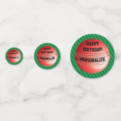 Gepersonaliseerde Cricket Ball Happy Birthday Conf Confetti (Voorkanten)