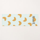 Gepersonaliseerde croissant Yoga Mat (Voorkant (horizontaal))