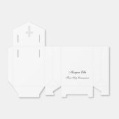 Gepersonaliseerde Cross Tent Favor Boxes Bedankdoosjes (Uitgevouwen)