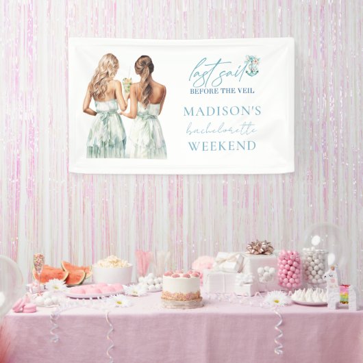 Gepersonaliseerde Cruise Bachelorette Party Spandoek (Feest)