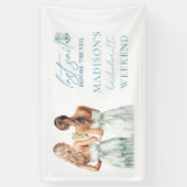 Gepersonaliseerde Cruise Bachelorette Party Spandoek (Verticaal)