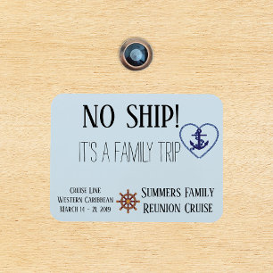 Gepersonaliseerde Cruise Deur Familie Geen Schip Magneet