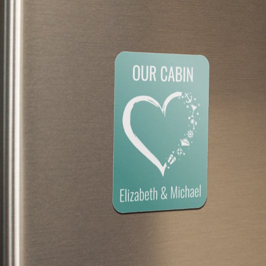 Gepersonaliseerde Cruise Deur Hart Geliefde Magneet