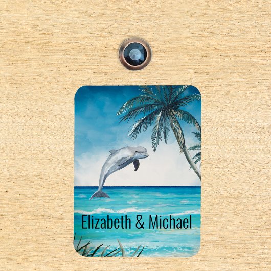 Gepersonaliseerde Cruise deur Zee Dolfijn Marker M Magneet