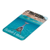 Gepersonaliseerde cruise deur zee dolfijn marker magneet (Linkerzijde)