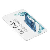 Gepersonaliseerde Cruise Door Zee Blue Whale Magneet (Rechterzijde)