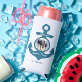 Gepersonaliseerde cruise familie reis met uw foto seltzer blikjeskoeler