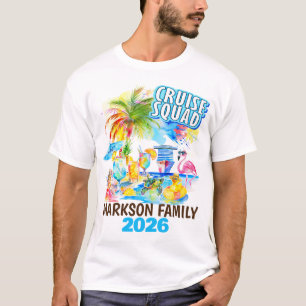 Gepersonaliseerde Cruise Squad Waterverf T-shirts