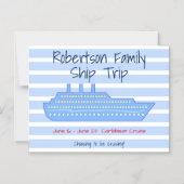 Gepersonaliseerde Cruise thema Stateroom Magnet Magnetische Uitnodiging (Voorkant)
