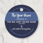 Gepersonaliseerde Cruising Eenden Bedankjes Labels (Voorkant)