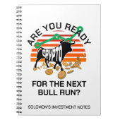 Gepersonaliseerde CRYPTO BULL RUN Bitcoin Notitieboek (Voorkant)
