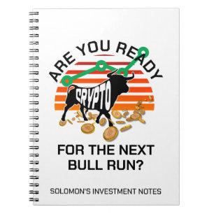 Gepersonaliseerde CRYPTO BULL RUN Bitcoin Notitieboek
