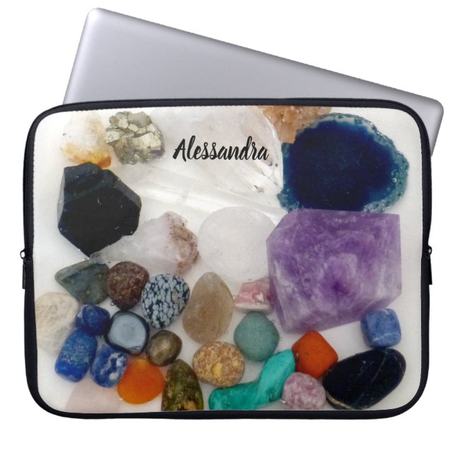Gepersonaliseerde Crystal Collectie Laptop Sleeve (Voorkant)