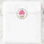 Gepersonaliseerde Cupcake bakken Keuken Stickers (Tas)