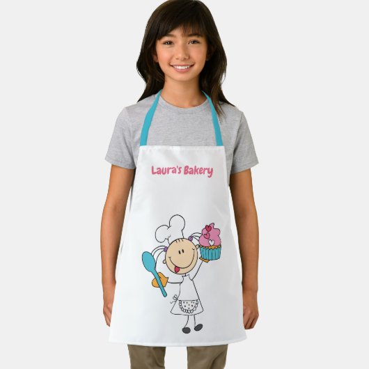 Gepersonaliseerde Cupcake Bakkerij Schort (Insitu)