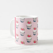 Gepersonaliseerde Cupcake Coffee Mok – Schattigee  (Voorkant links)