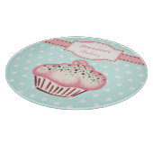 Gepersonaliseerde Cupcake Keuken Snijplank Gift (Hoek)